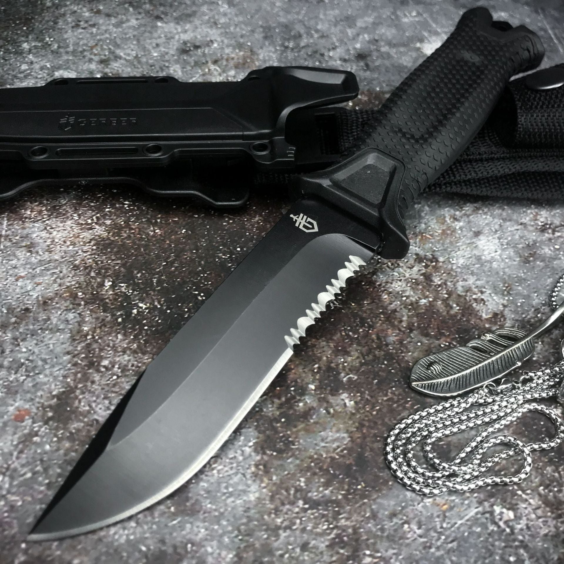Outdoor Wilderness Straight Utility Knife Collection