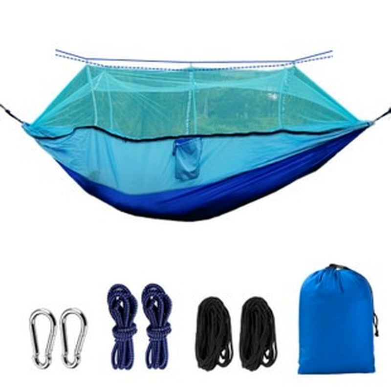 210T Nylon Outdoor Anti-Mosquito Camping Hammock