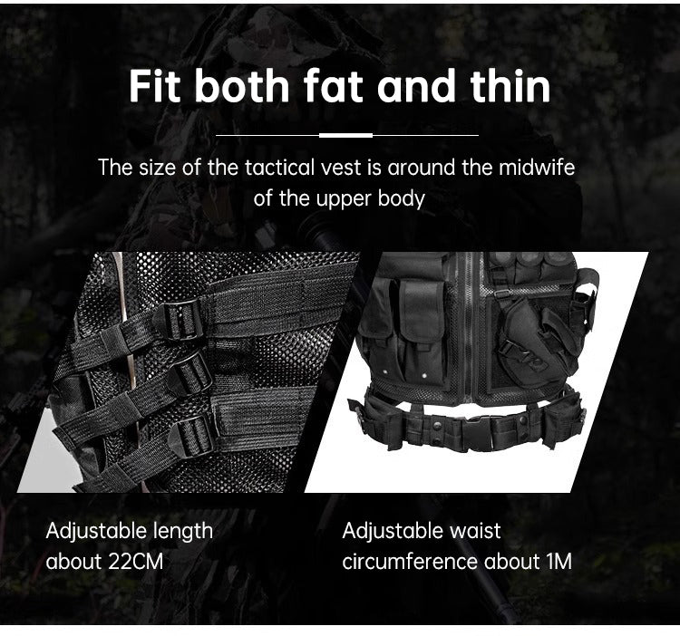 Outdoor Multi-Pocket Camouflage Training Utility Vest