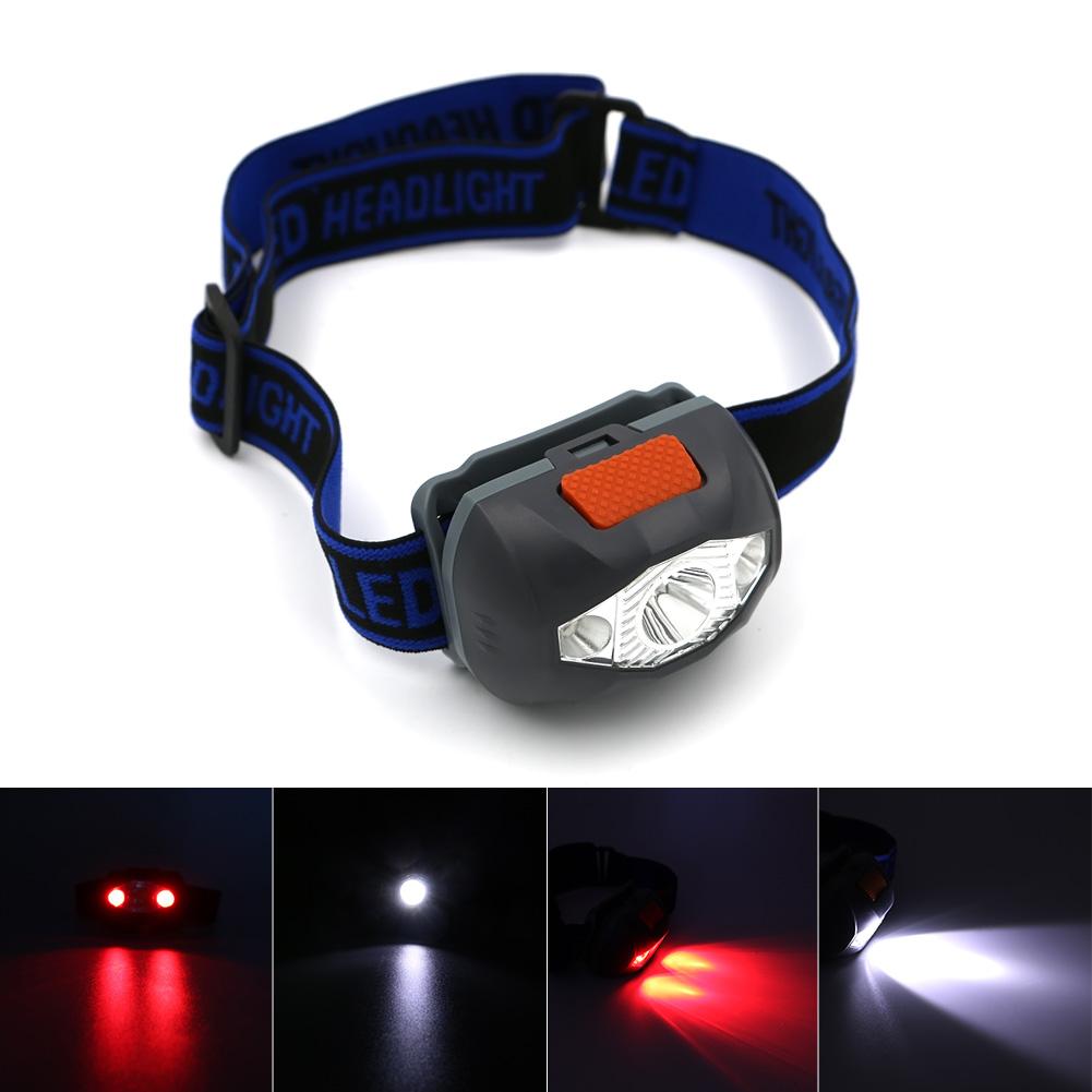 3-LED 800-Lumen Mini Headlamp Waterproof Outdoor Flashlight