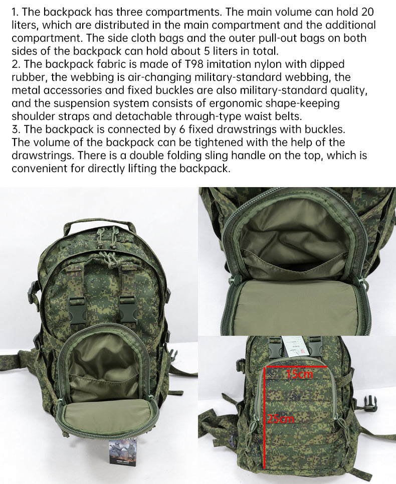 Russian Mammoth B Tactical Mountain Assault Backpack