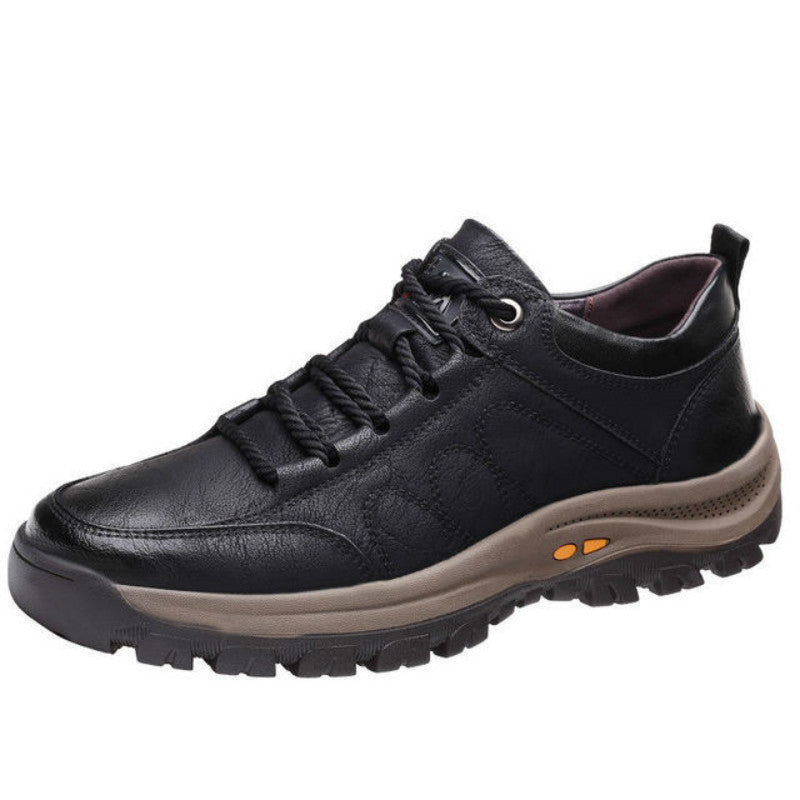 Casual Leather Outdoor Hiking Shoes Comfortable Walking Footwear