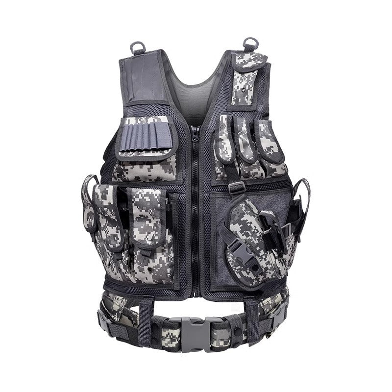 Outdoor Multi-Pocket Camouflage Training Utility Vest