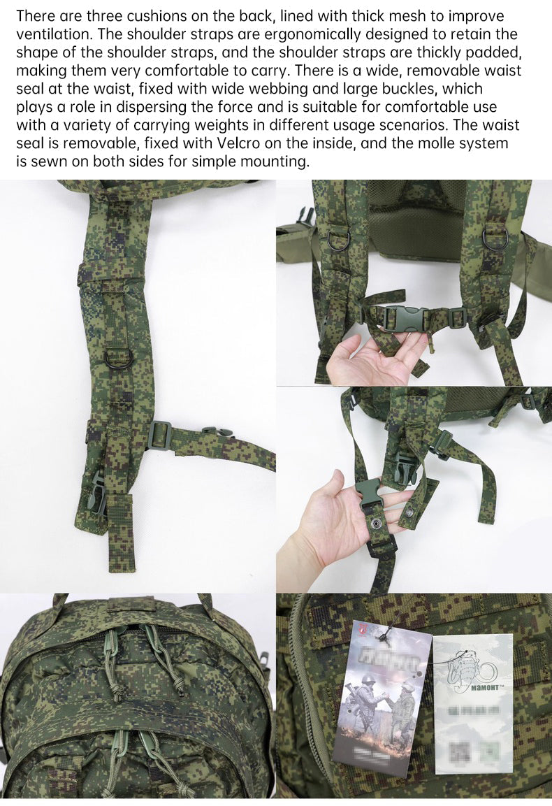Russian Mammoth B Tactical Mountain Assault Backpack