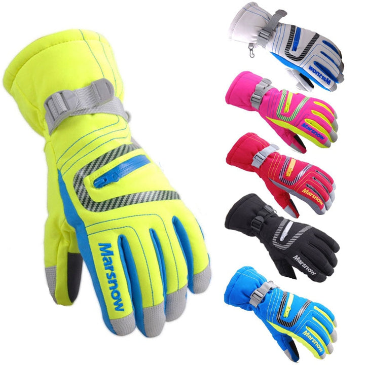 Winter Waterproof Ski Gloves for Men Women Kids
