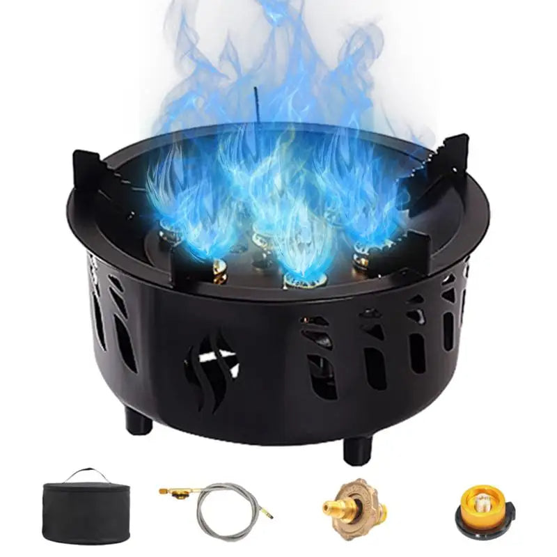 Portable Camping Gas Burner Outdoor Hiking Stove With Carrying Bag