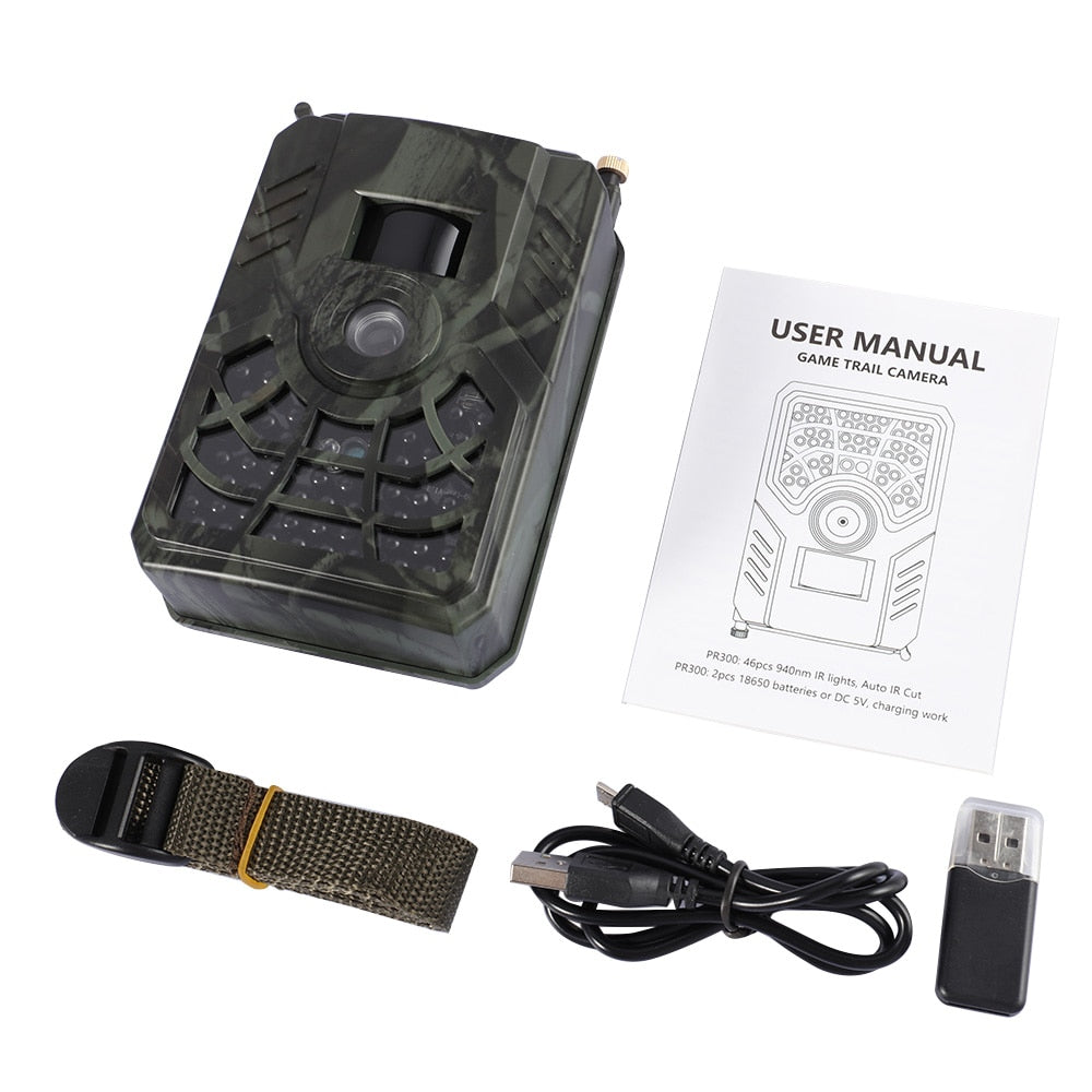 720P Outdoor Trail Camera Wildlife Monitoring Night Vision