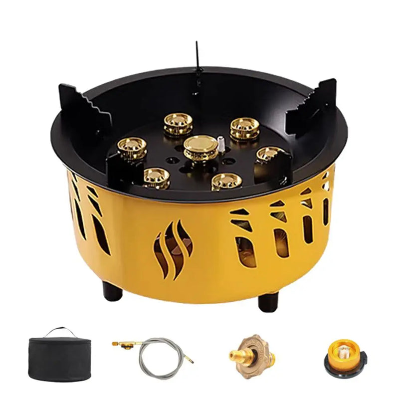 Portable Camping Gas Burner Outdoor Hiking Stove With Carrying Bag