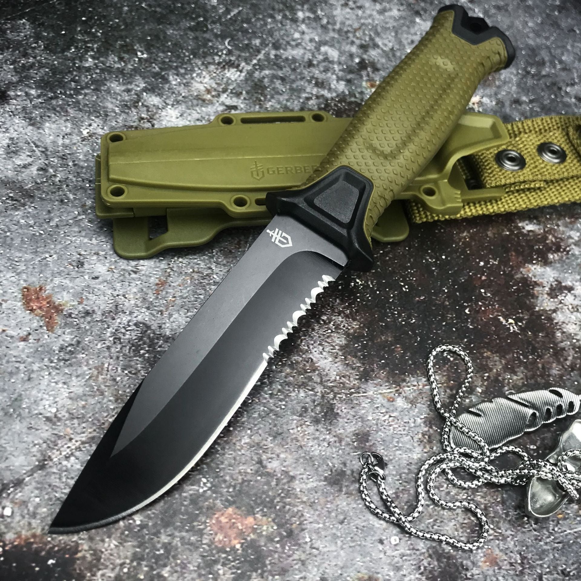 Outdoor Wilderness Straight Utility Knife Collection