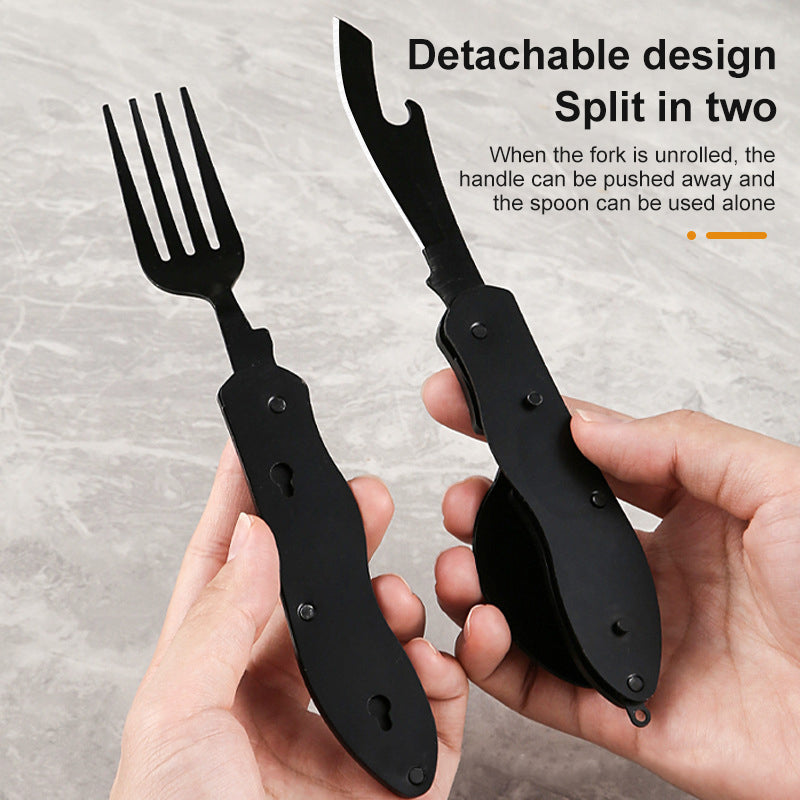 Multifunctional Stainless Steel Outdoor Camping Tableware Set