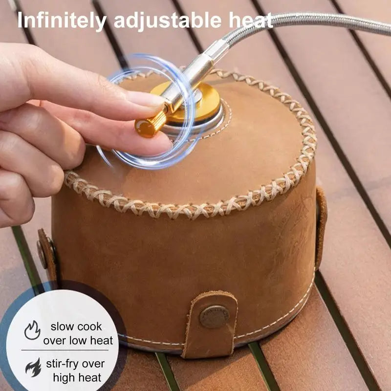 Portable Camping Gas Burner Outdoor Hiking Stove With Carrying Bag