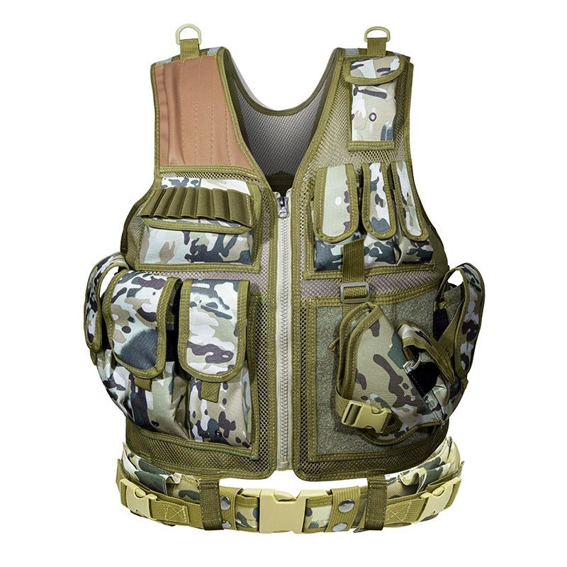 Outdoor Multi-Pocket Camouflage Training Utility Vest