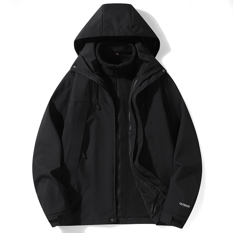 Men's Women's Three-in-One Detachable Outdoor Jacket