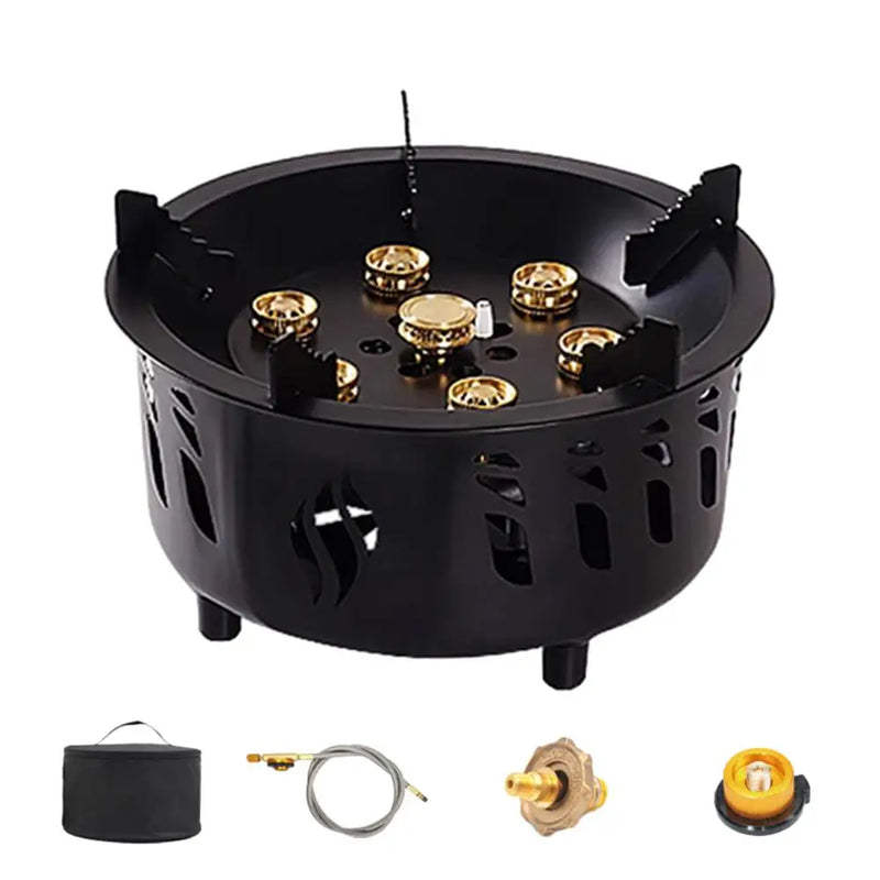 Portable Camping Gas Burner Outdoor Hiking Stove With Carrying Bag