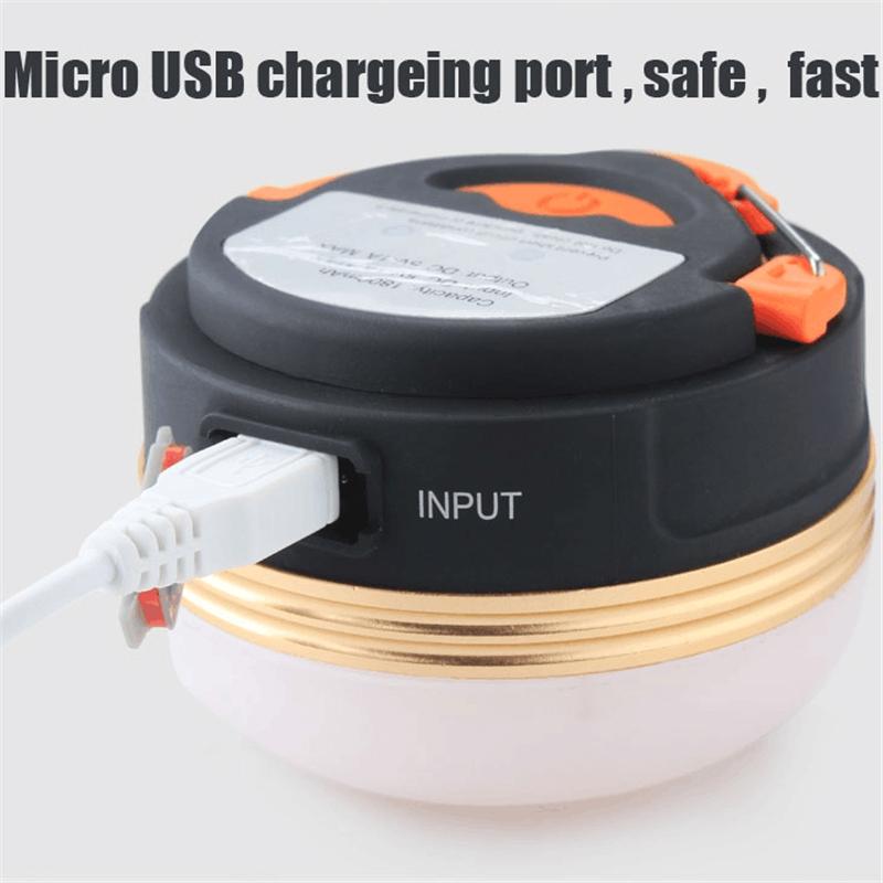 Mini Portable 3W LED Waterproof USB Rechargeable Camping Light