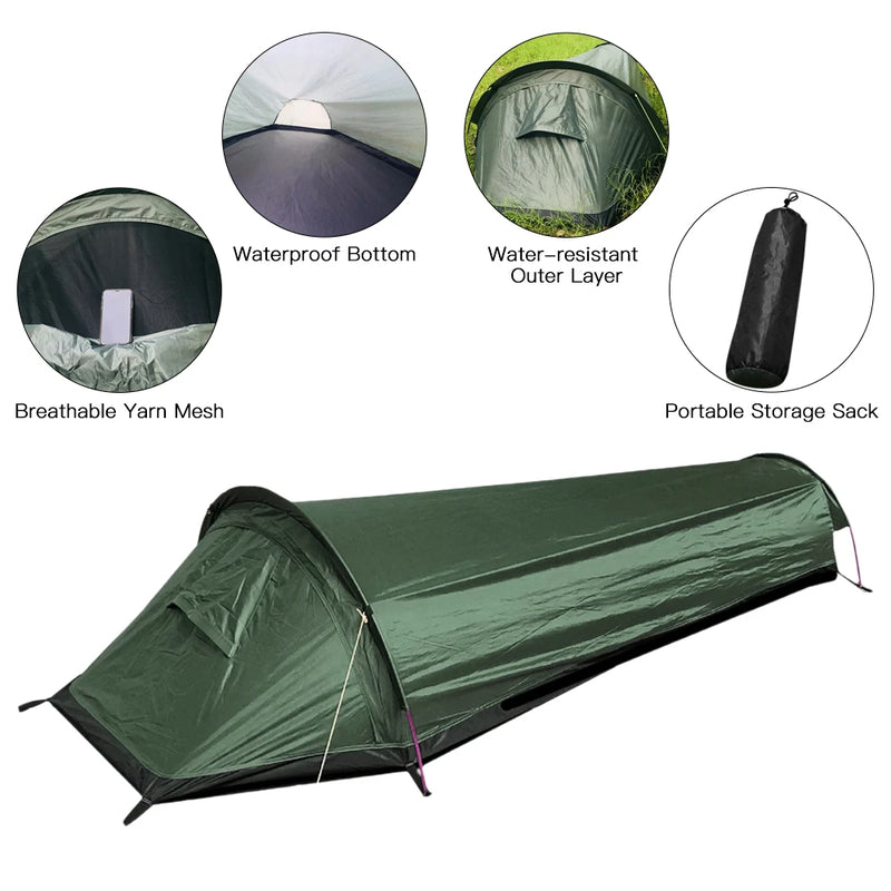 Ultralight Compact Single Person Waterproof Backpacking Tent