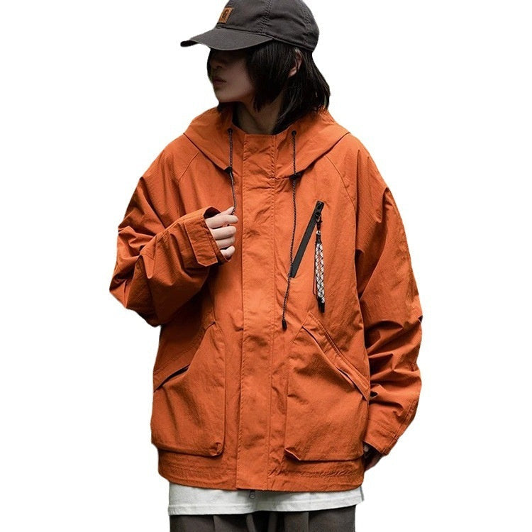 Men's Women's Spring Windproof Waterproof Hooded Outdoor Jacket