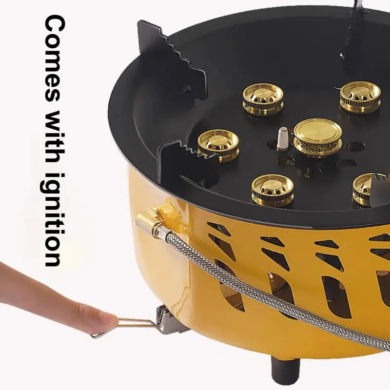 Portable Camping Gas Burner Outdoor Hiking Stove With Carrying Bag