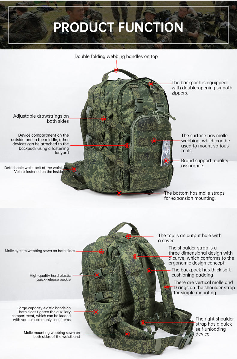 Russian Mammoth B Tactical Mountain Assault Backpack