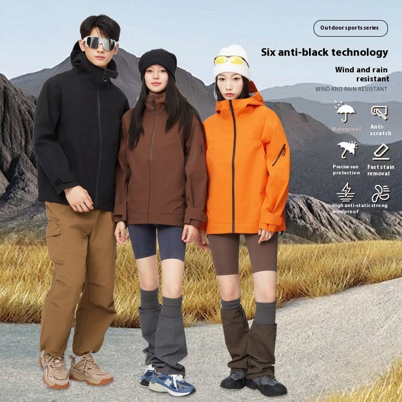Mountain Hard Shell Windproof Waterproof Mountaineering Jacket