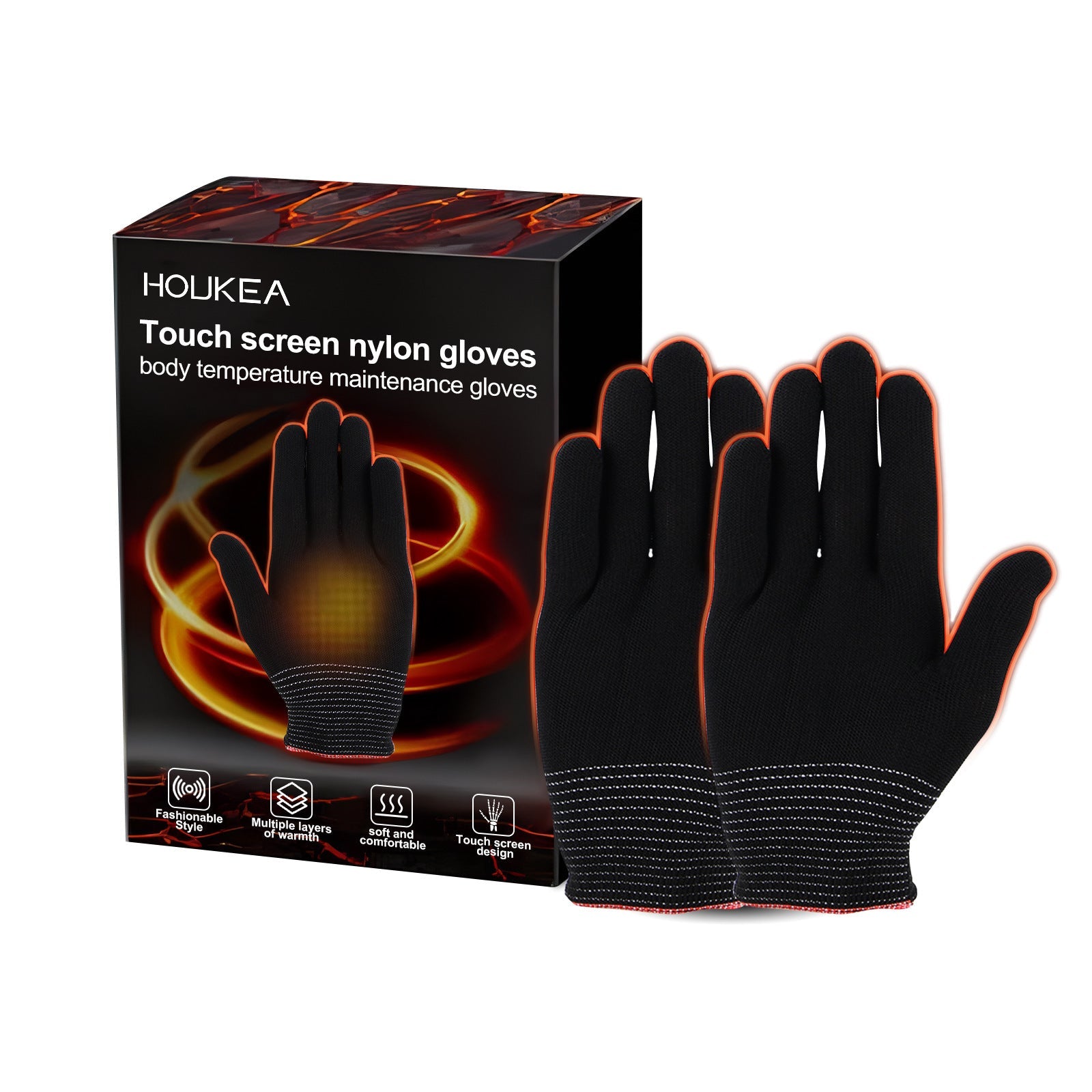 Nylon Winter Gloves For Outdoor Sports Activities