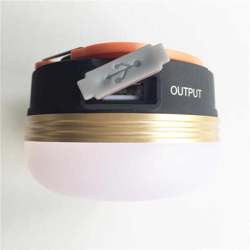 Mini Portable 3W LED Waterproof USB Rechargeable Camping Light