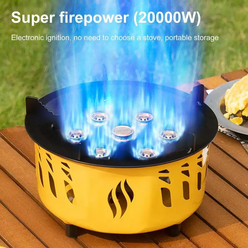 Portable Camping Gas Burner Outdoor Hiking Stove With Carrying Bag