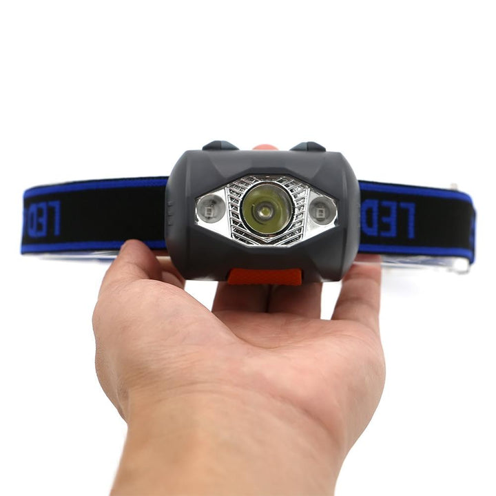 3-LED 800-Lumen Mini Headlamp Waterproof Outdoor Flashlight