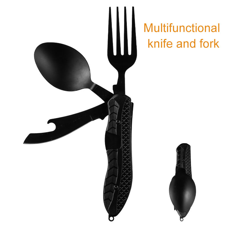 Multifunctional Stainless Steel Outdoor Camping Tableware Set