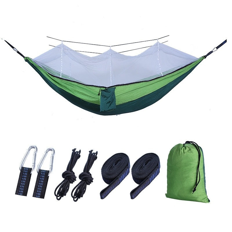 210T Nylon Outdoor Anti-Mosquito Camping Hammock