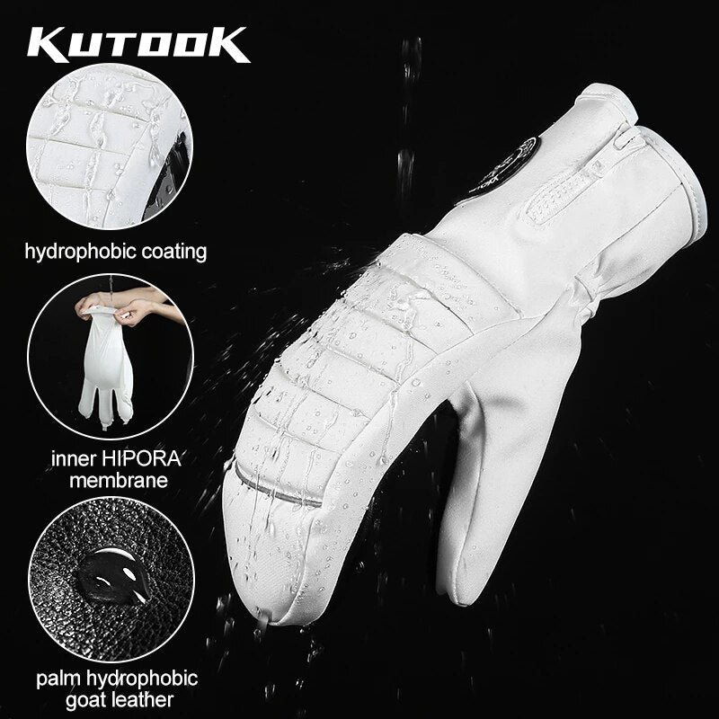 Winter Ski Mittens Waterproof Windproof Thermal Gloves