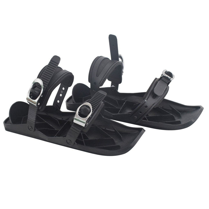 Adjustable Mini Snow Skis With Portable Bindings