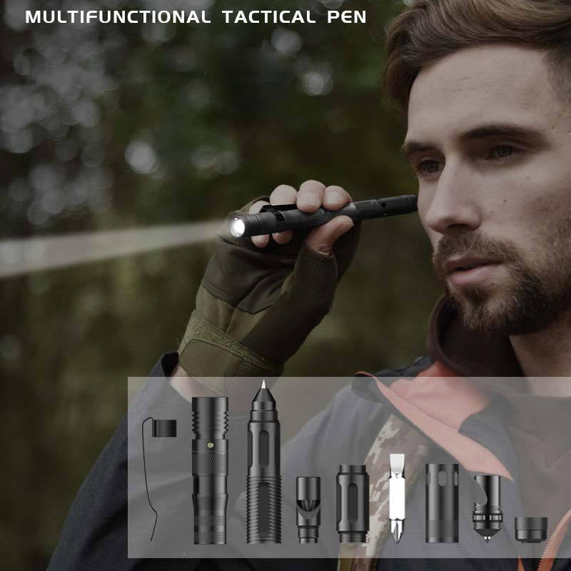 Multifunctional Tactical EDC Pen Flashlight Outdoor Utility