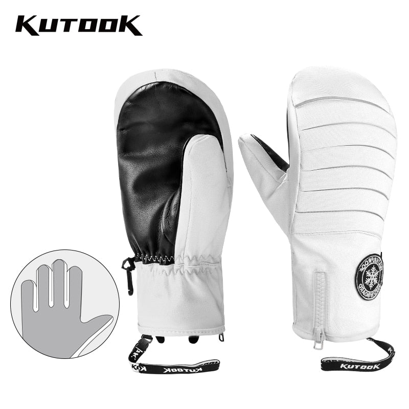 Winter Ski Mittens Waterproof Windproof Thermal Gloves