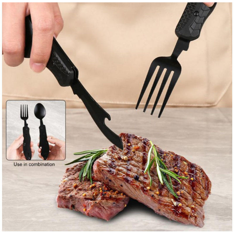 Multifunctional Stainless Steel Outdoor Camping Tableware Set