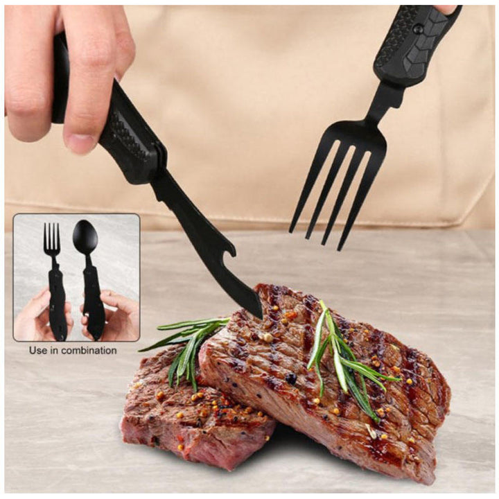 Multifunctional Stainless Steel Outdoor Camping Tableware Set