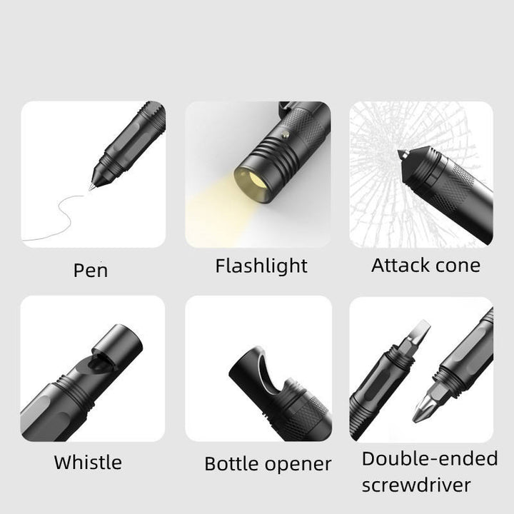 Multifunctional Tactical EDC Pen Flashlight Outdoor Utility