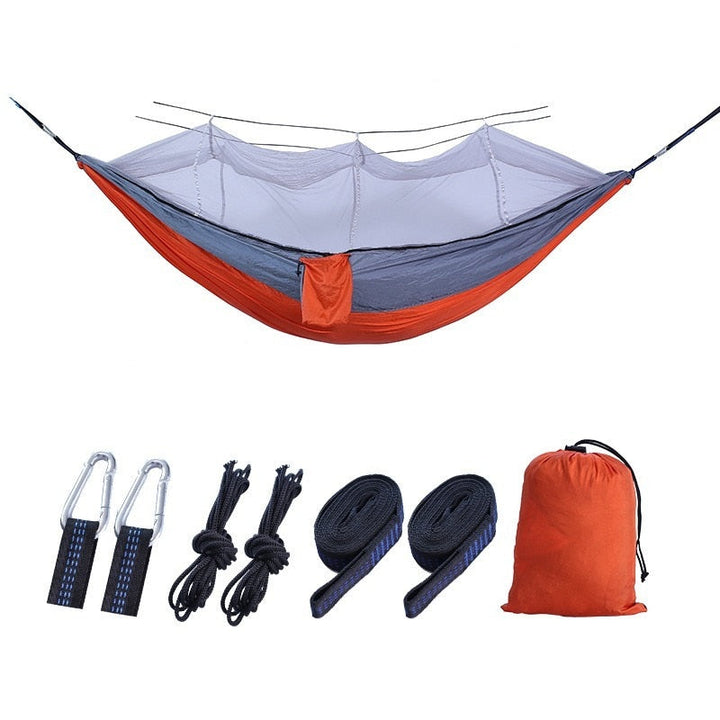 210T Nylon Outdoor Anti-Mosquito Camping Hammock