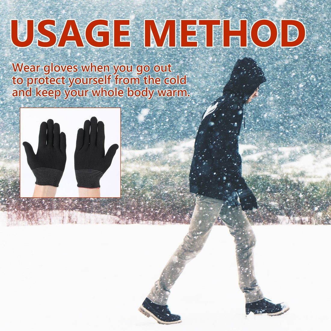 Nylon Winter Gloves For Outdoor Sports Activities