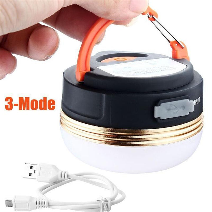 Mini Portable 3W LED Waterproof USB Rechargeable Camping Light