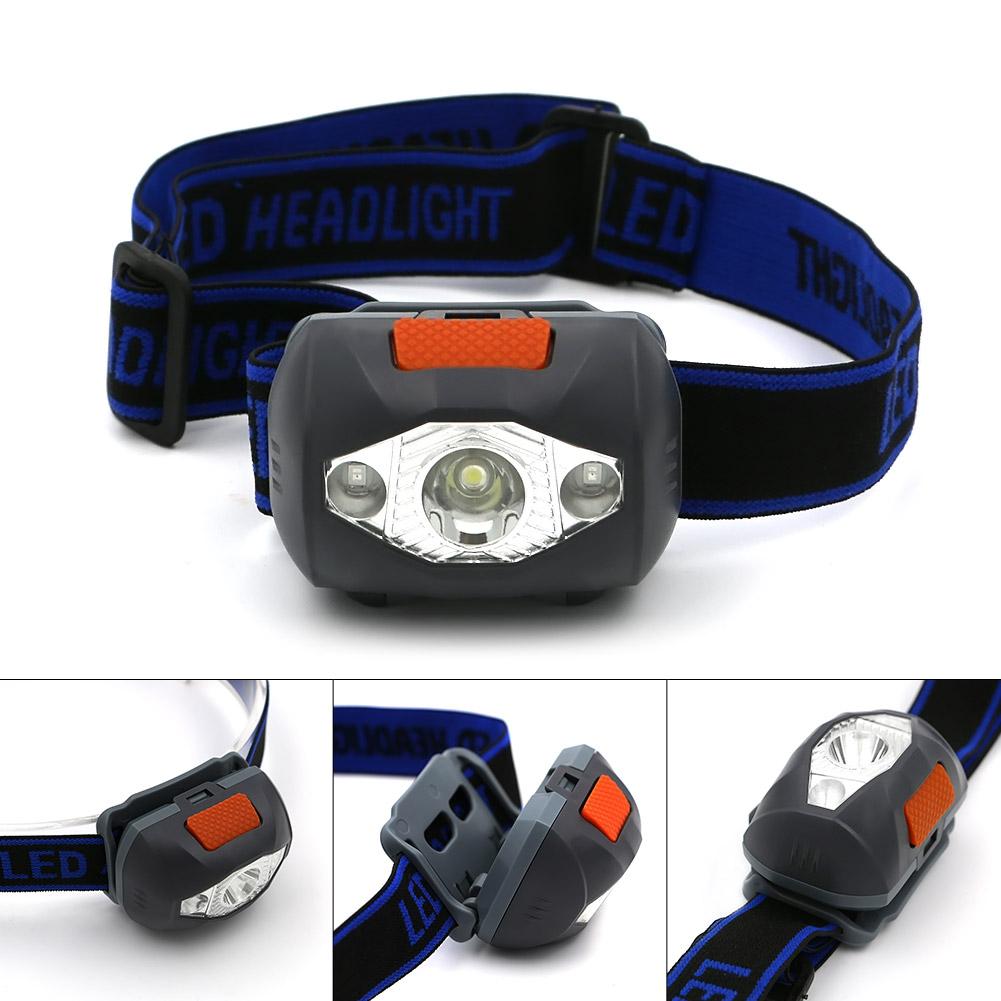 3-LED 800-Lumen Mini Headlamp Waterproof Outdoor Flashlight