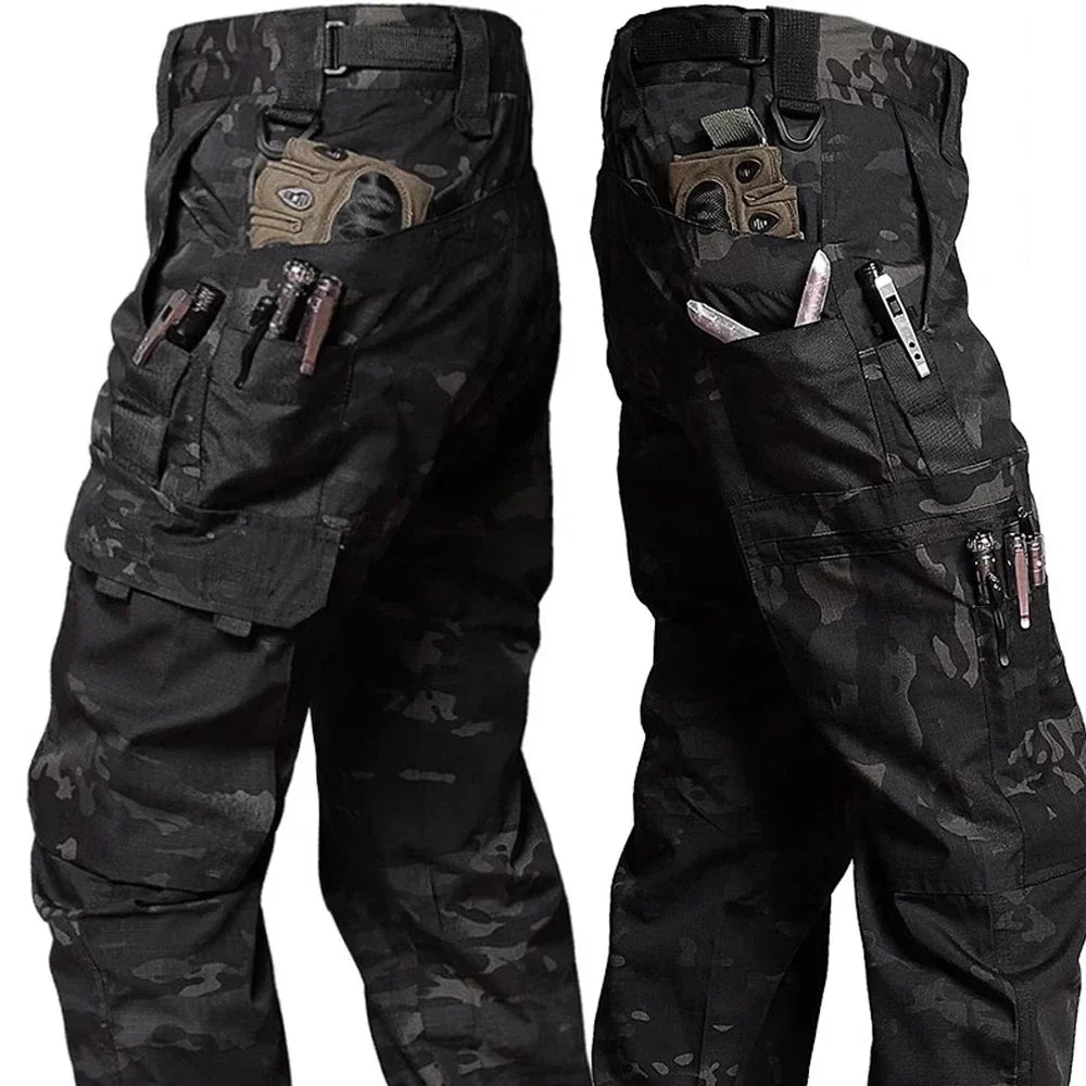 Men's Waterproof Multi-Pocket Outdoor Tactical Cargo Pants