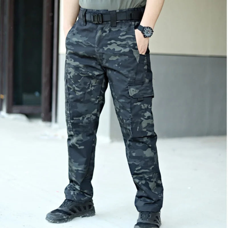 Men's Waterproof Multi-Pocket Outdoor Tactical Cargo Pants