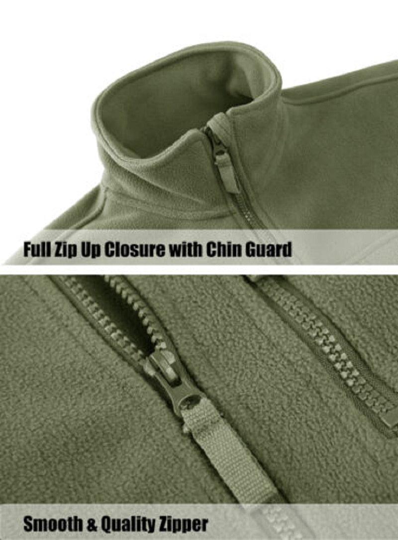 Men's Warm Multi-Pocket Outdoor Tactical Fleece Jacket