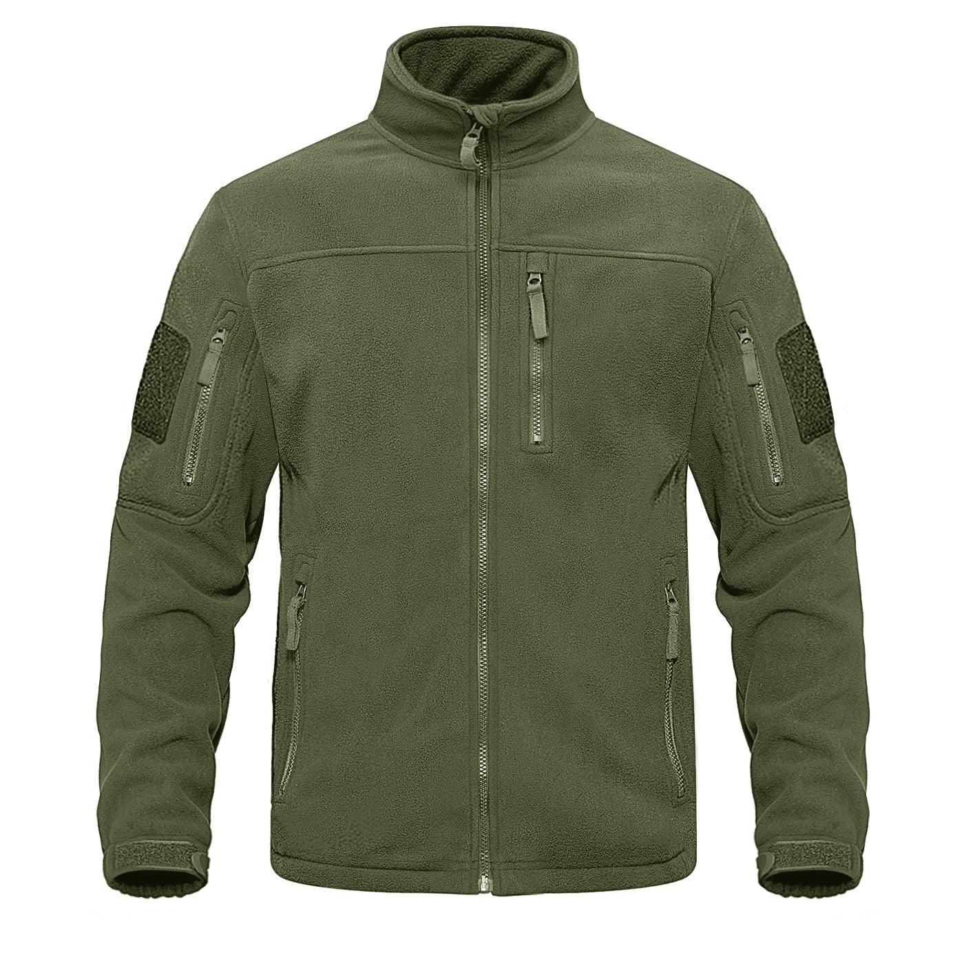 Men's Warm Multi-Pocket Outdoor Tactical Fleece Jacket