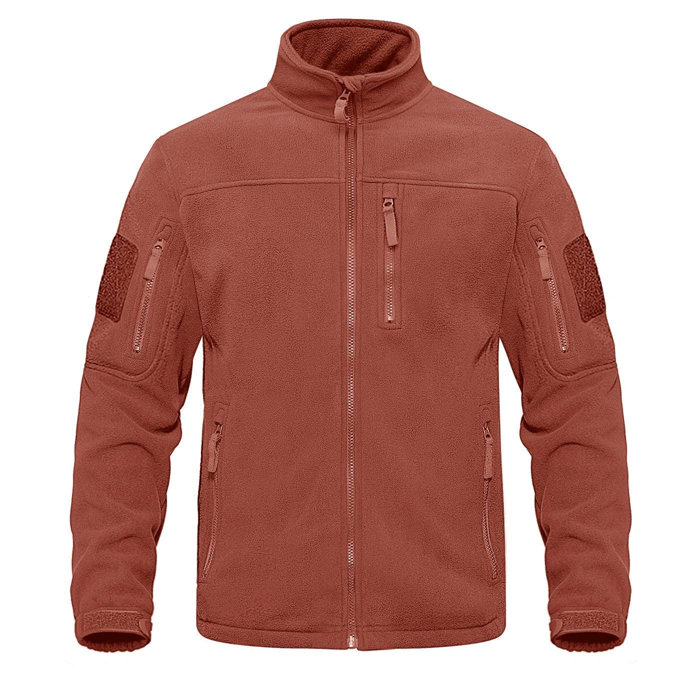 Men's Warm Multi-Pocket Outdoor Tactical Fleece Jacket