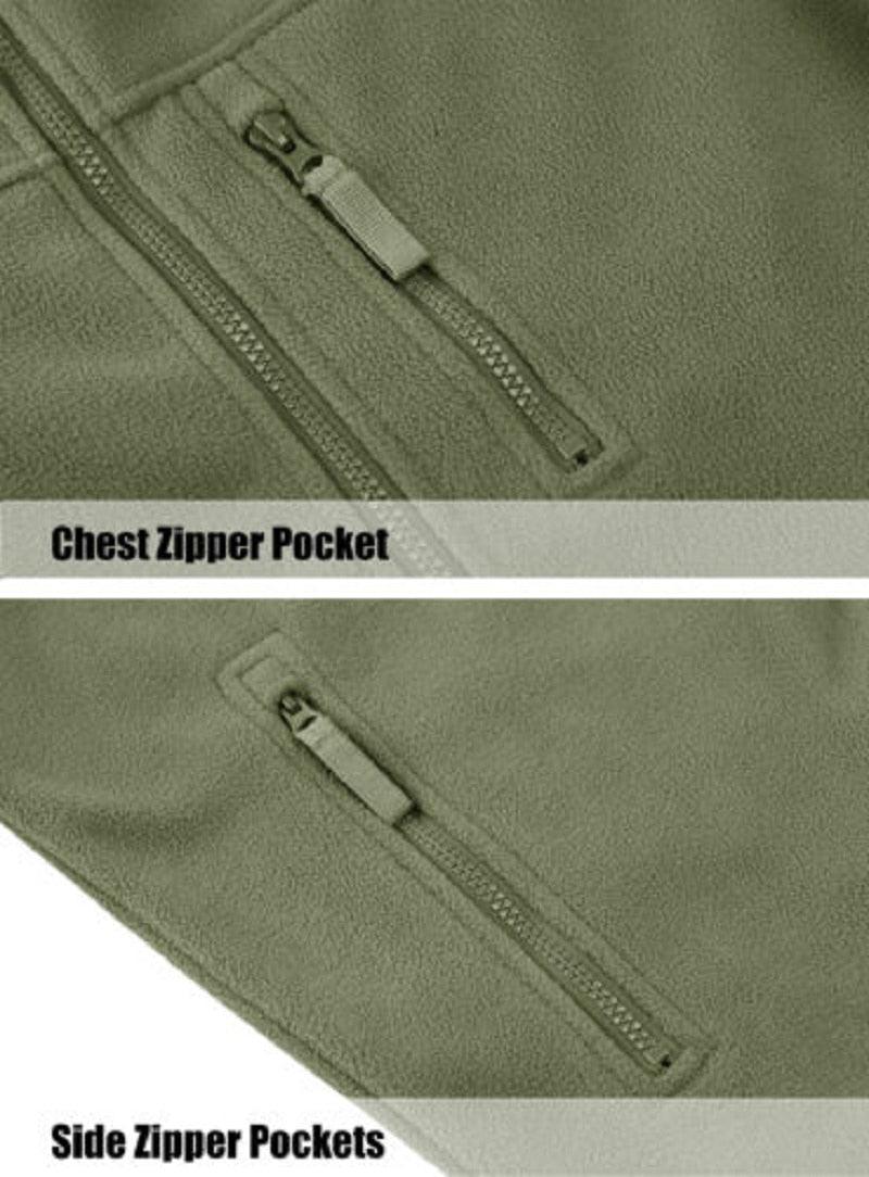 Men's Warm Multi-Pocket Outdoor Tactical Fleece Jacket