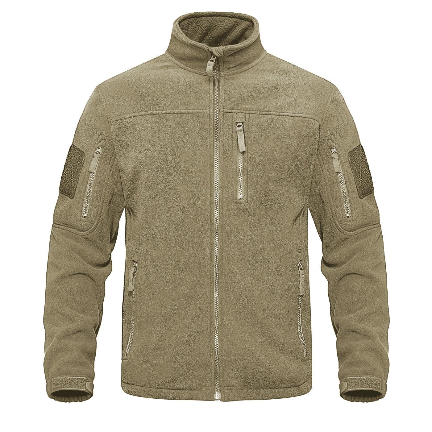 Men's Warm Multi-Pocket Outdoor Tactical Fleece Jacket