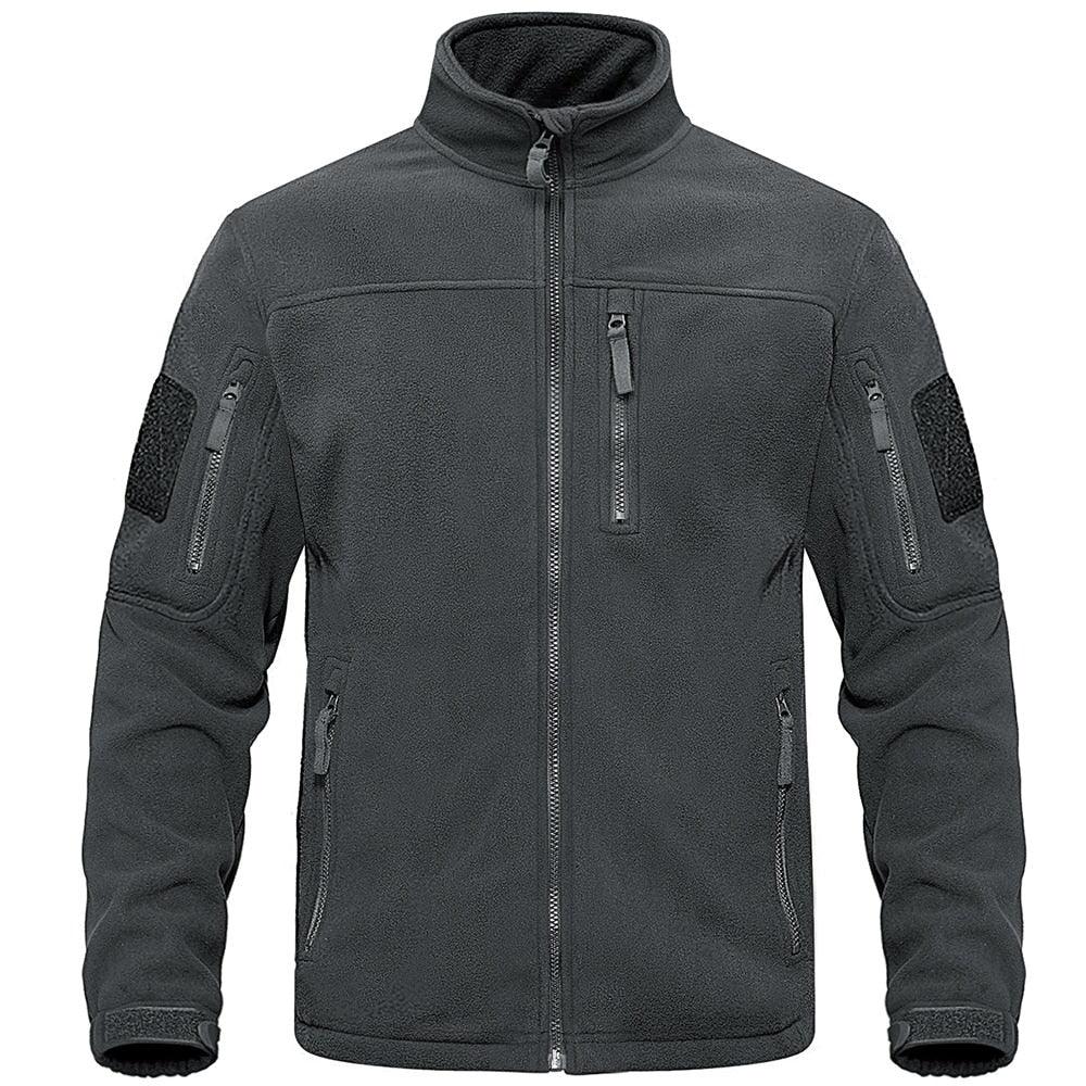 Men's Warm Multi-Pocket Outdoor Tactical Fleece Jacket