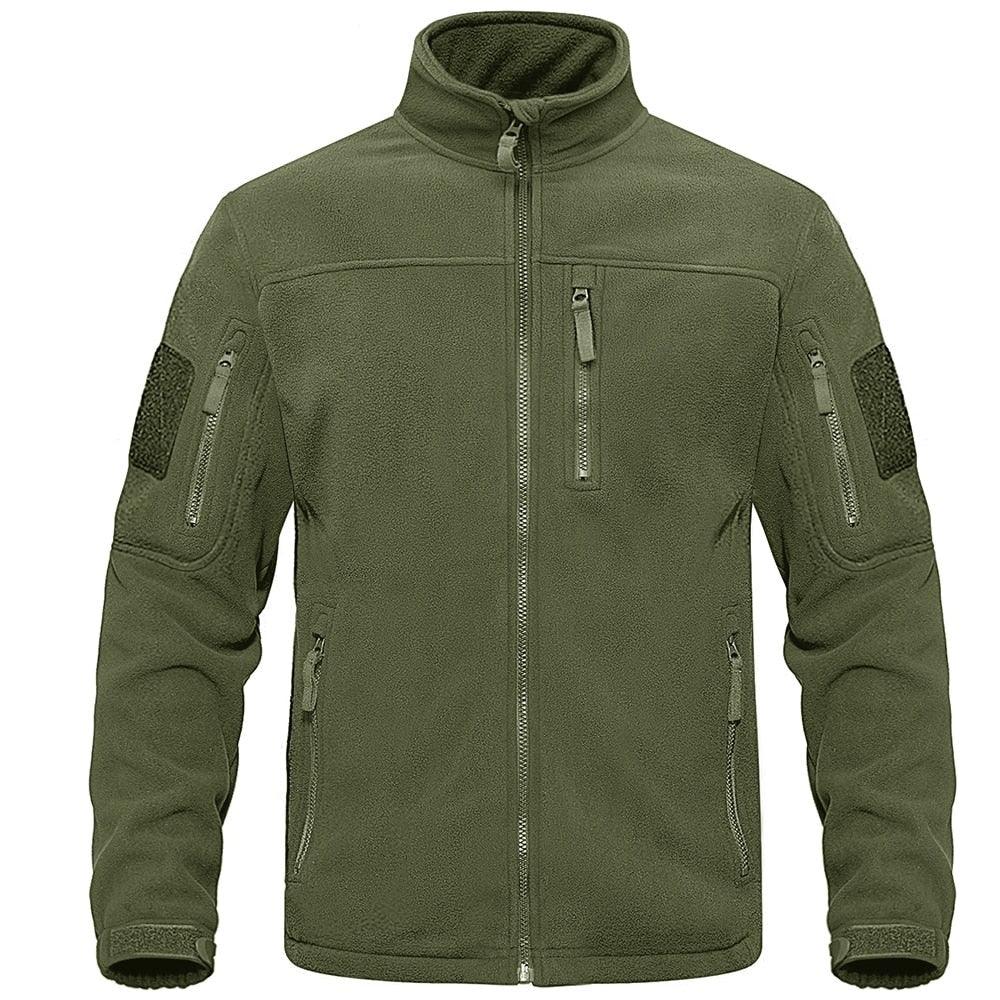 Men's Warm Multi-Pocket Outdoor Tactical Fleece Jacket